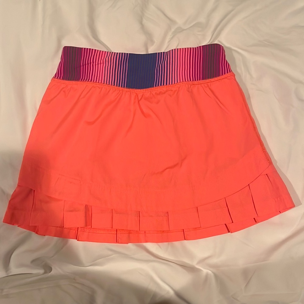 Ivviva salmon-pink tennis skort, kids size 7
